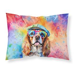 0.15 x 20.5 x 30 in. Cavalier Spaniel Hippie Dawg Standard Pillowcase