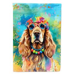 0.15 x 40 x 28 in. Cocker Spaniel Hippie Dawg House Flag
