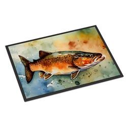 0.15 x 24 x 36 in. Brown Trout Doormat