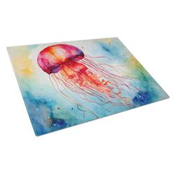 0.2 x 15 x 12 in. Jellyfish Glass Cutting Board, Large