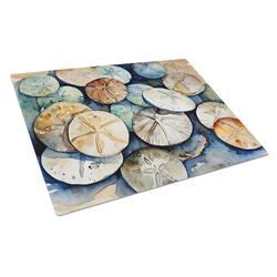 0.2 x 15 x 12 in. Sand Dollars Glass Cutting Board, Large