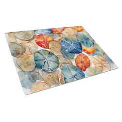 0.2 x 15 x 12 in. Sand Dollars Glass Cutting Board, Large