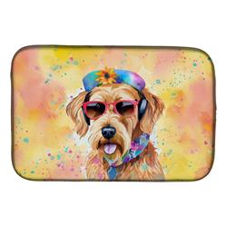 0.2 x 21 x 14 in. Airedale Terrier Hippie Dawg Dish Drying Mat