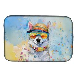 0.2 x 21 x 14 in. Alaskan Klee Kai Hippie Dawg Dish Drying Mat