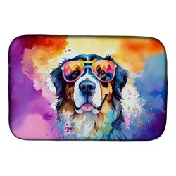 0.2 x 21 x 14 in. Bernese Mountain Dog Hippie Dawg Dish Drying Mat