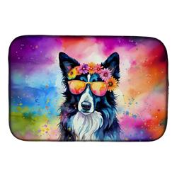 0.2 x 21 x 14 in. Border Collie Hippie Dawg Dish Drying Mat
