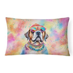3 x 16 x 12 in. Mastiff Hippie Dawg Fabric Decorative Pillow