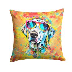 3 x 18 x 18 in. Dalmatian Hippie Dawg Fabric Decorative Pillow