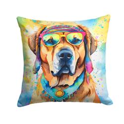 3 x 18 x 18 in. Mastiff Hippie Dawg Fabric Decorative Pillow
