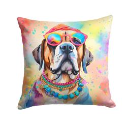 3 x 18 x 18 in. Mastiff Hippie Dawg Fabric Decorative Pillow