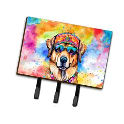 9 x 6 in. Unisex Hippie Dawg Leash or Key Holder