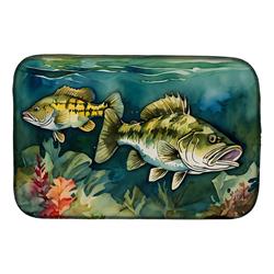21 x 14 in. Unisex Smallmouth Bass Dish Drying Mat