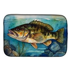 21 x 14 in. Unisex Smallmouth Bass Dish Drying Mat