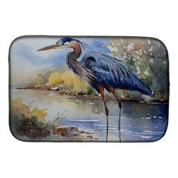 21 x 14 in. Unisex Blue Heron Dish Drying Mat