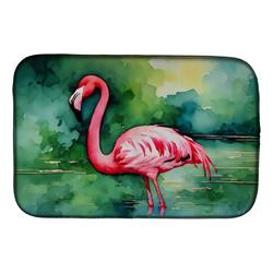 21 x 14 in. Unisex Flamingo Dish Drying Mat
