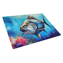 DAC2773LCB 15 x 12 in. Bluefin Tuna Glass Cutting Board - Large