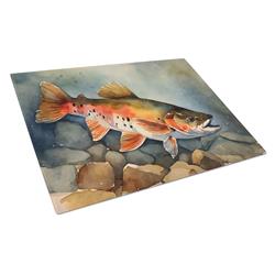 DAC2775LCB 15 x 12 in. Brook Trout Glass Cutting Board - Large