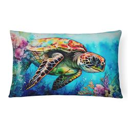 16 x 12 in. Unisex Loggerhead Sea Turtle Throw Pillow