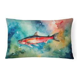 16 x 12 in. Unisex Salmon Throw Pillow