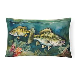 16 x 12 in. Unisex Smallmouth Bass Throw Pillow