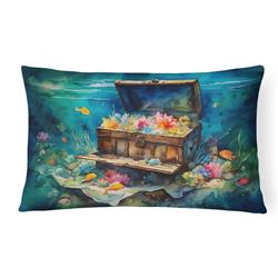 16 x 12 in. Unisex Treasure Chest Throw Pillow