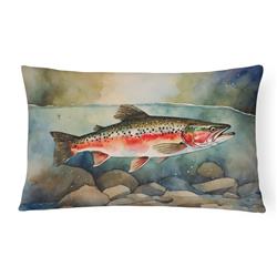 16 x 12 in. Unisex Trout Throw Pillow