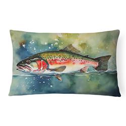 16 x 12 in. Unisex Trout Throw Pillow