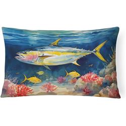 16 x 12 in. Unisex Yellowfin Tuna Throw Pillow