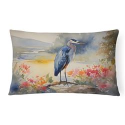 16 x 12 in. Unisex Blue Heron Throw Pillow