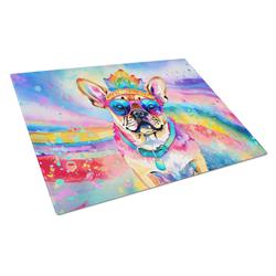 DAC2546LCB 15 x 12 in. Pug Hippie Dawg Glass Cutting Board - Large
