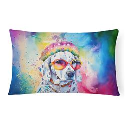 16 x 12 in. Unisex Dalmatian Hippie Dawg Fabric Decorative Pillow