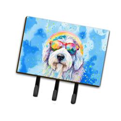 DAC2535TH68 9 x 6 in. Unisex Old English Sheepdog Hippie Dawg Leash or Key Holder
