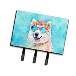 9 x 6 in. Unisex Samoyed Hippie Dawg Leash or Key Holder
