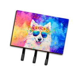 9 x 6 in. Unisex Samoyed Hippie Dawg Leash or Key Holder