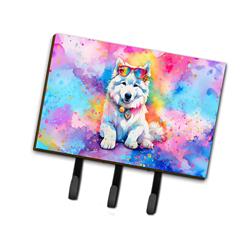 9 x 6 in. Unisex Samoyed Hippie Dawg Leash or Key Holder