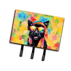 9 x 6 in. Unisex Scottish Terrier Hippie Dawg Leash or Key Holder