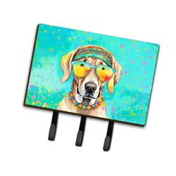 9 x 6 in. Unisex Weimaraner Hippie Dawg Leash or Key Holder