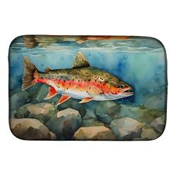 21 x 14 in. Unisex Brook Trout Dish Drying Mat
