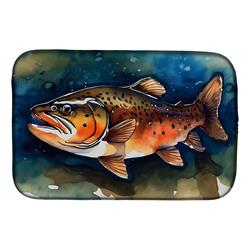 DAC2777DDM 21 x 14 in. Brown Trout Dish Drying Mat