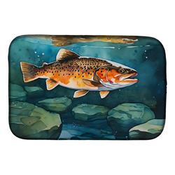 DAC2778DDM 21 x 14 in. Brown Trout Dish Drying Mat