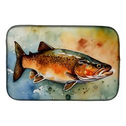 DAC2779DDM 21 x 14 in. Brown Trout Dish Drying Mat