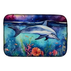 DAC2782DDM 21 x 14 in. Dolphin Dish Drying Mat