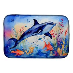 21 x 14 in. Unisex Dolphin Dish Drying Mat