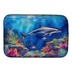 DAC2785DDM 21 x 14 in. Dolphin Dish Drying Mat