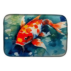 21 x 14 in. Unisex Koi Fish Dish Drying Mat