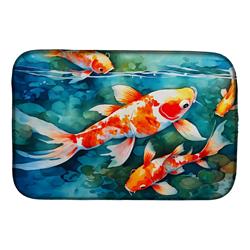 DAC2799DDM 21 x 14 in. Koi Fish Dish Drying Mat
