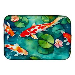 DAC2801DDM 21 x 14 in. Koi Fish Dish Drying Mat
