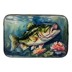 DAC2803DDM 21 x 14 in. Largemouth Bass Dish Drying Mat