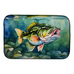 DAC2804DDM 21 x 14 in. Largemouth Bass Dish Drying Mat