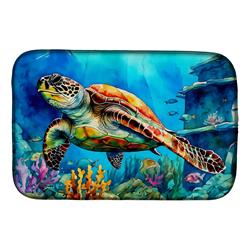 DAC2805DDM 21 x 14 in. Loggerhead Sea Turtle Dish Drying Mat
